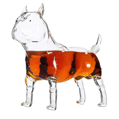 French Bull Dog - Pug Animal Whiskey and Wine Decanter The Wine Savant - 500ml - Whiskey, Wine Scotch or Liquor Decanter-0