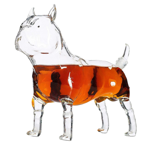 French Bull Dog - Pug Animal Whiskey and Wine Decanter The Wine Savant - 500ml - Whiskey, Wine Scotch or Liquor Decanter-0