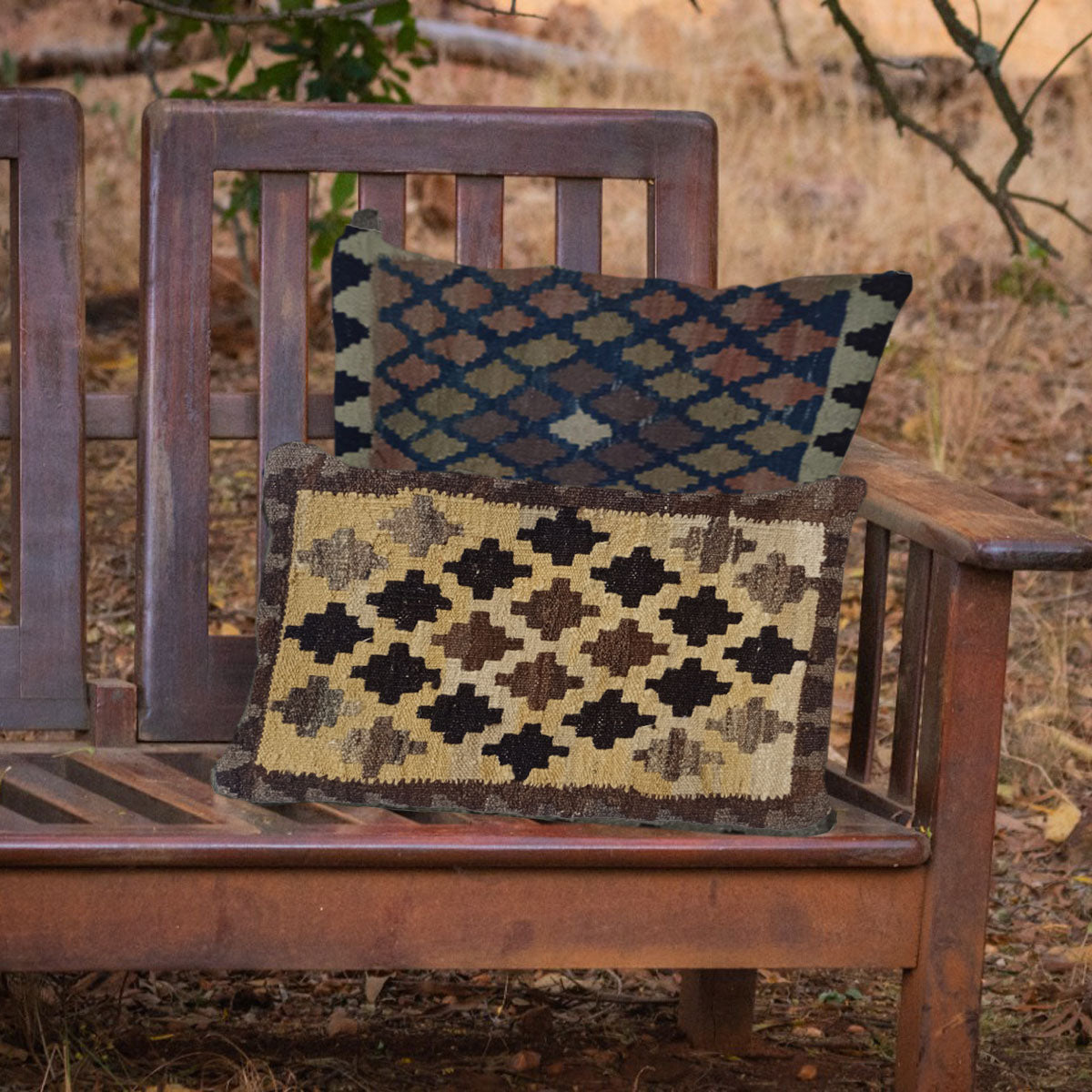 Kilim -Handwoven- Vanilla- Cushion- Cover