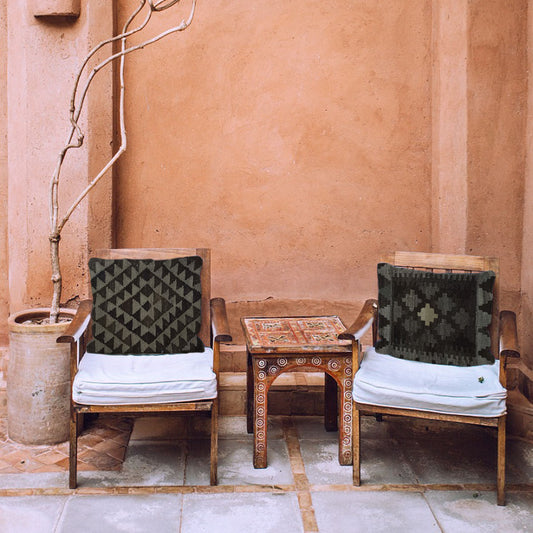 Kilim- Handwoven- Flint -Zeus-Cushion- Cover