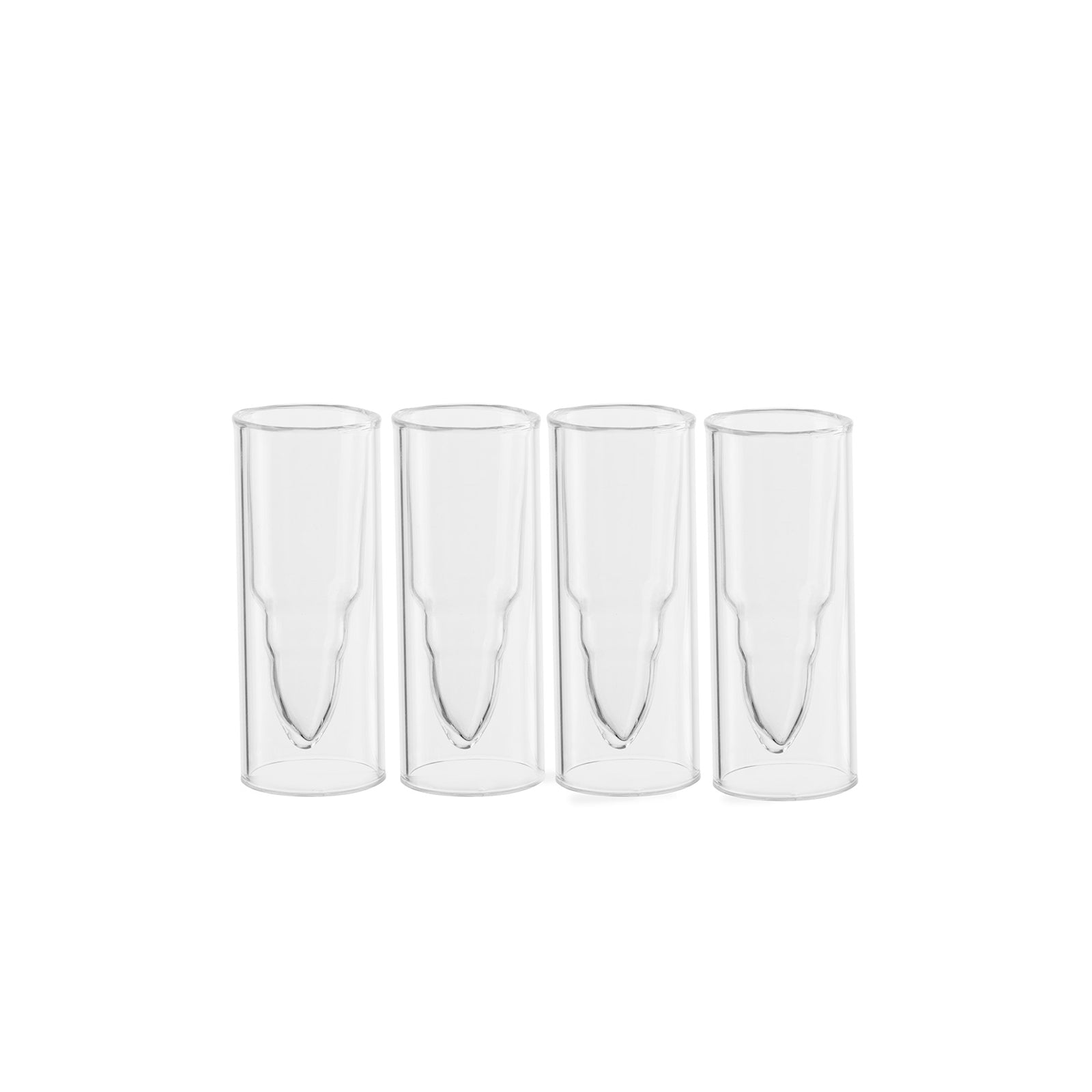 50 Caliber Shot Glasses Set - Set of 4 - Each holds 2 Ounces - Tactical Bullet Casings Shot Glasses by The Wine Savant-4