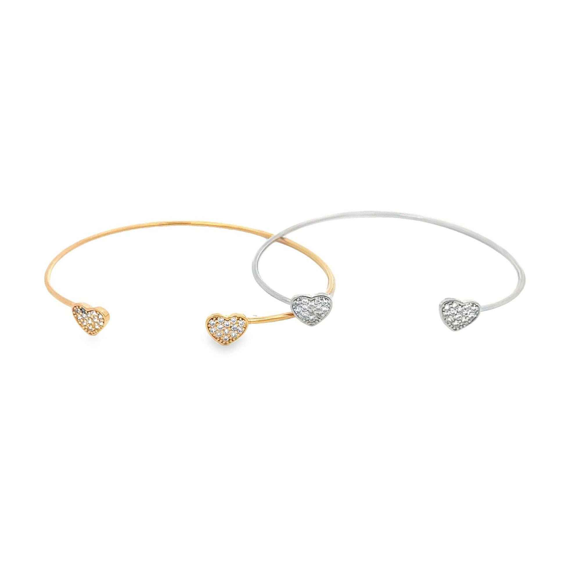 Heart Wrist Cuff Bangle (B53)-0