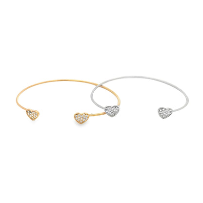 Heart Wrist Cuff Bangle (B53)-0