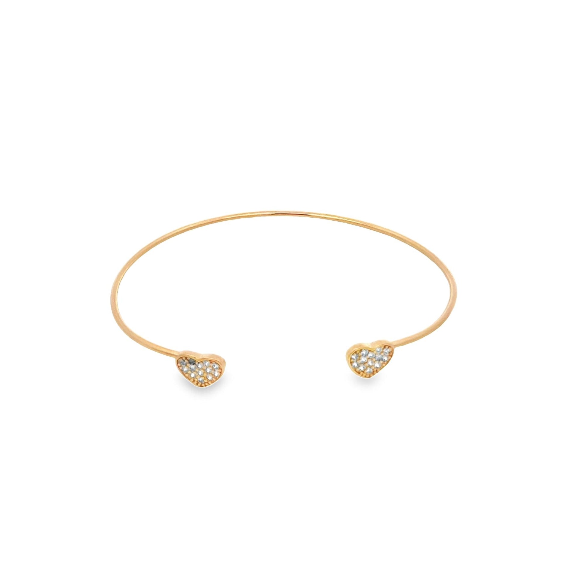 Heart Wrist Cuff Bangle (B53)-1