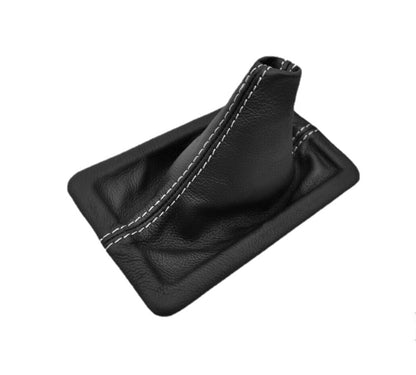 Genuine LEATHER Shift Boot Cover + Frame Fits For Ford Mustang GT 2005 2006 2007 2008 2009-6