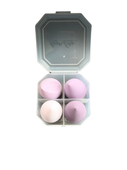 4-Piece Makeup Sponge Set with Travel Case-4