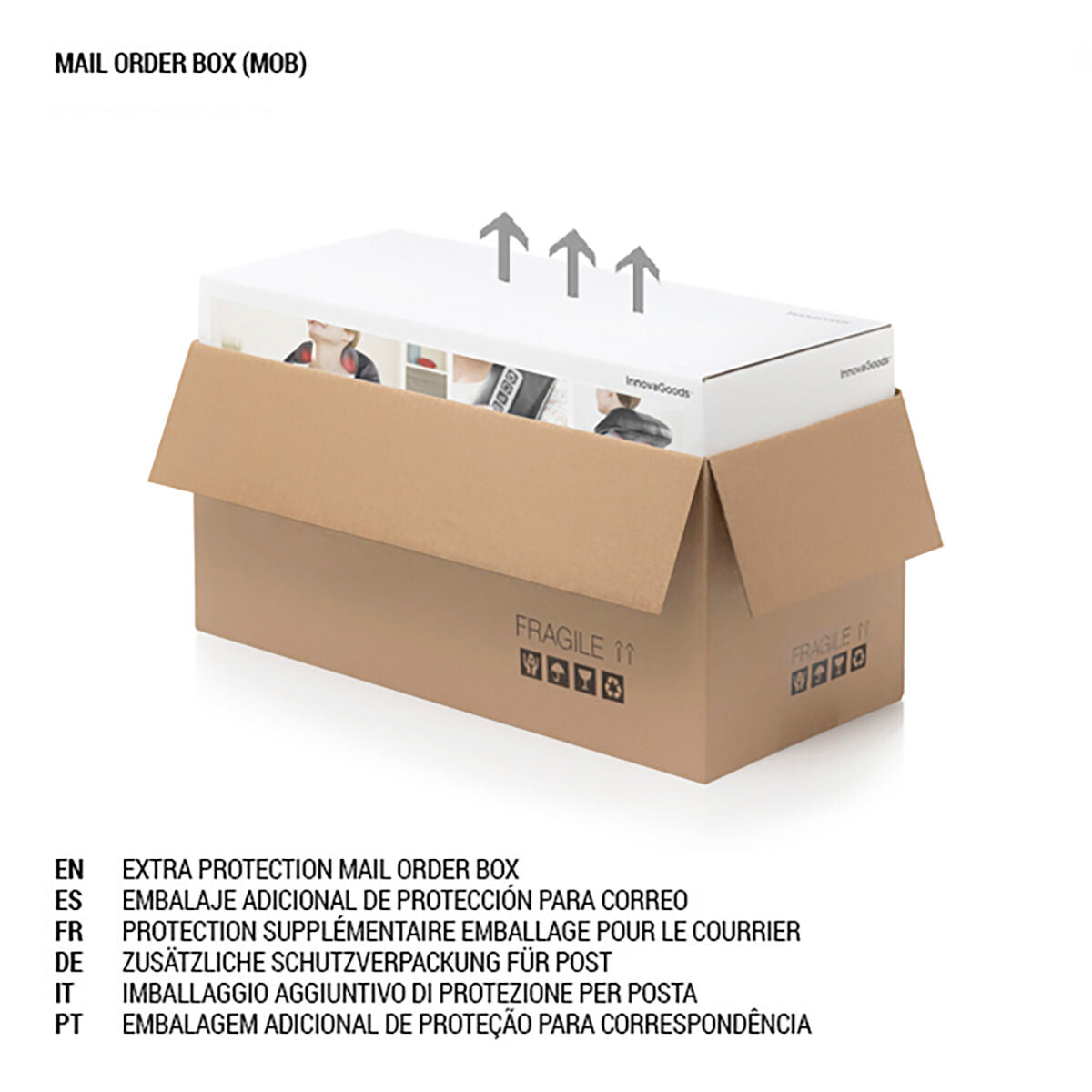 3-In-1 Folding LED Mirror with Make-up Organiser Panomir InnovaGoods-2