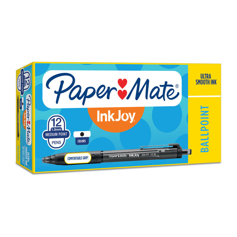 NNEDSZ PAPER MATE InkJoy 300RT Ball Pen Black Box of 12-0