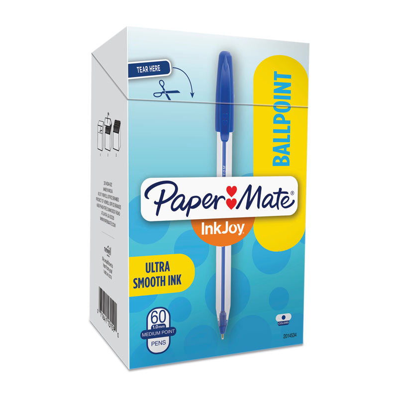NNEDSZ PAPER MATE InkJoy 50ST Ball Pen Blue Box of 60-2