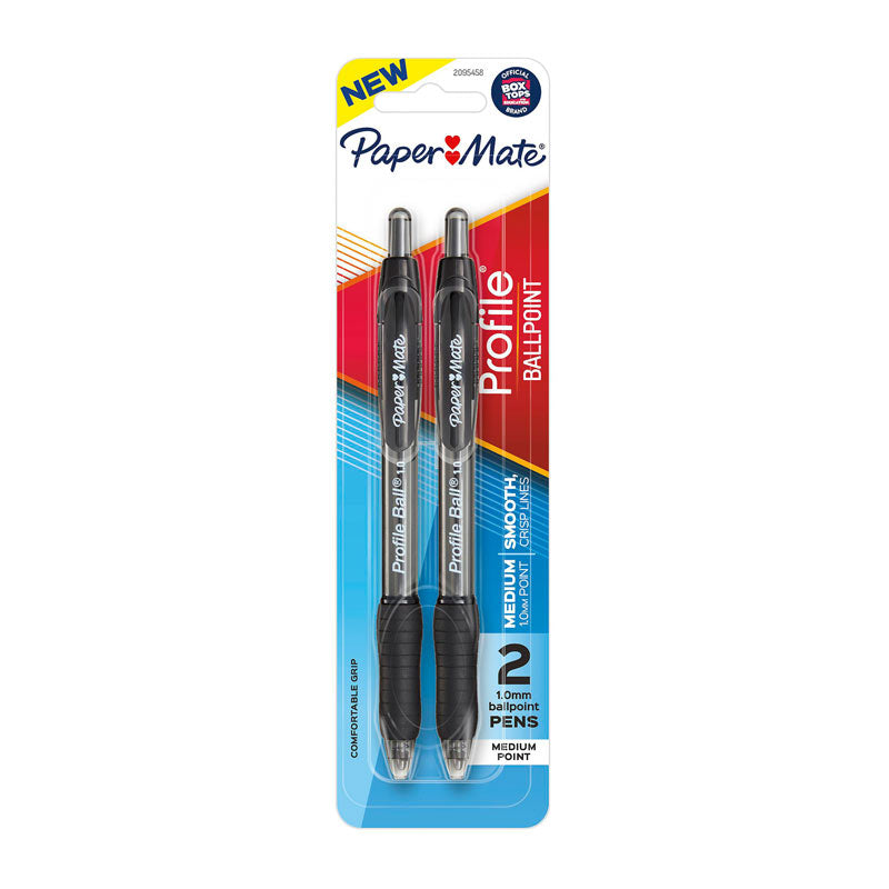 NNEDSZ PAPER MATE Profi RT 1.0 Ball Pen Black Pack 2 Box of 6-0