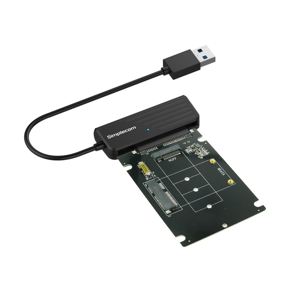 NNEDSZ SA225 USB3.0 to mSATA  M.2 (NGFF B Key) 2 In 1 Combo Adapter-0