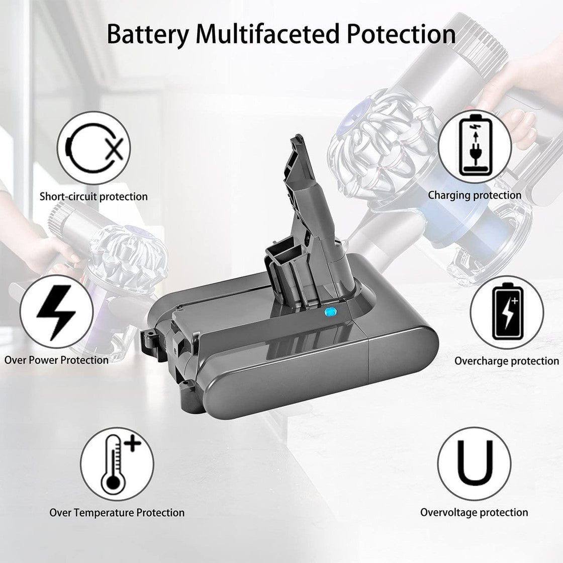 NNEDSZ Battery for all Dyson V7 SV11 vacuum cleaners-3