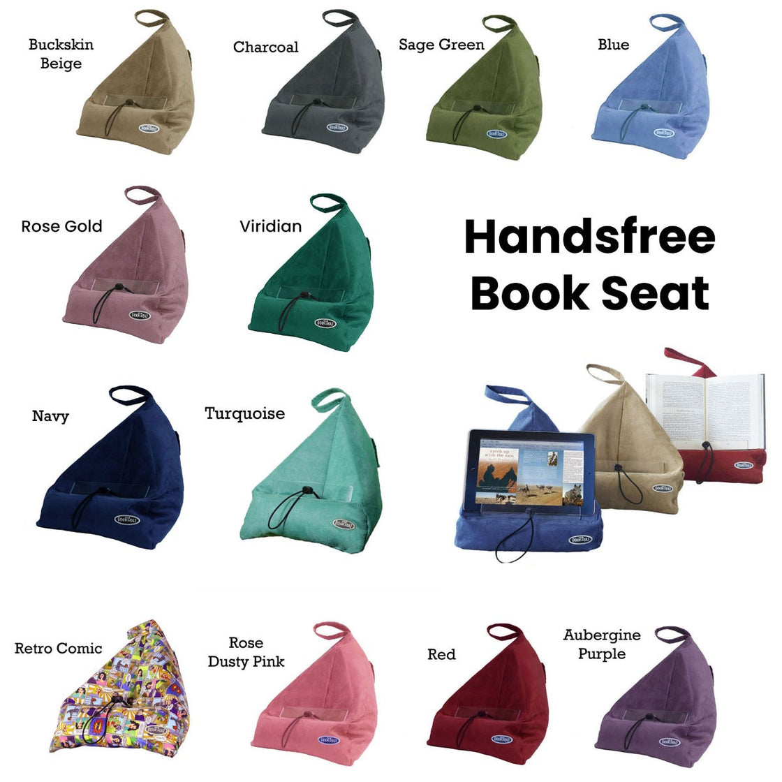 NNEDSZ Handsfree Printed Book Seat Book Tablet and iPad Holder Retro Comic-1