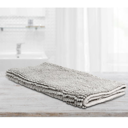 NNEDSZ Toggle Microfiber Bath Mat Large Silver-0