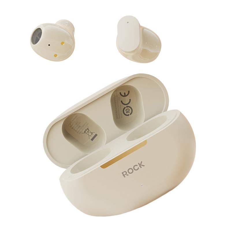NNEDSZ Beige Bluetooth 5.0 Tws Earphones-0