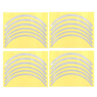 Blue Wheel Hub Sticker Set for Scooter / Bike / Electric Vehicle 2 Pcs - Yellow-1