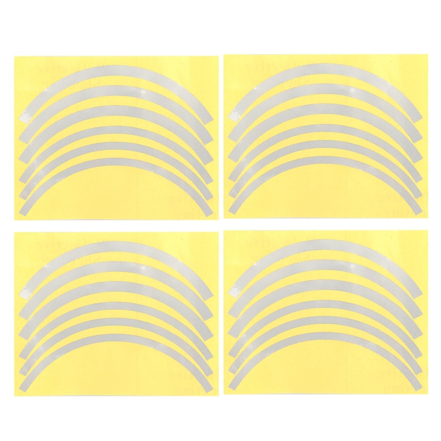 Blue Wheel Hub Sticker Set for Scooter / Bike / Electric Vehicle 2 Pcs - Blue-1