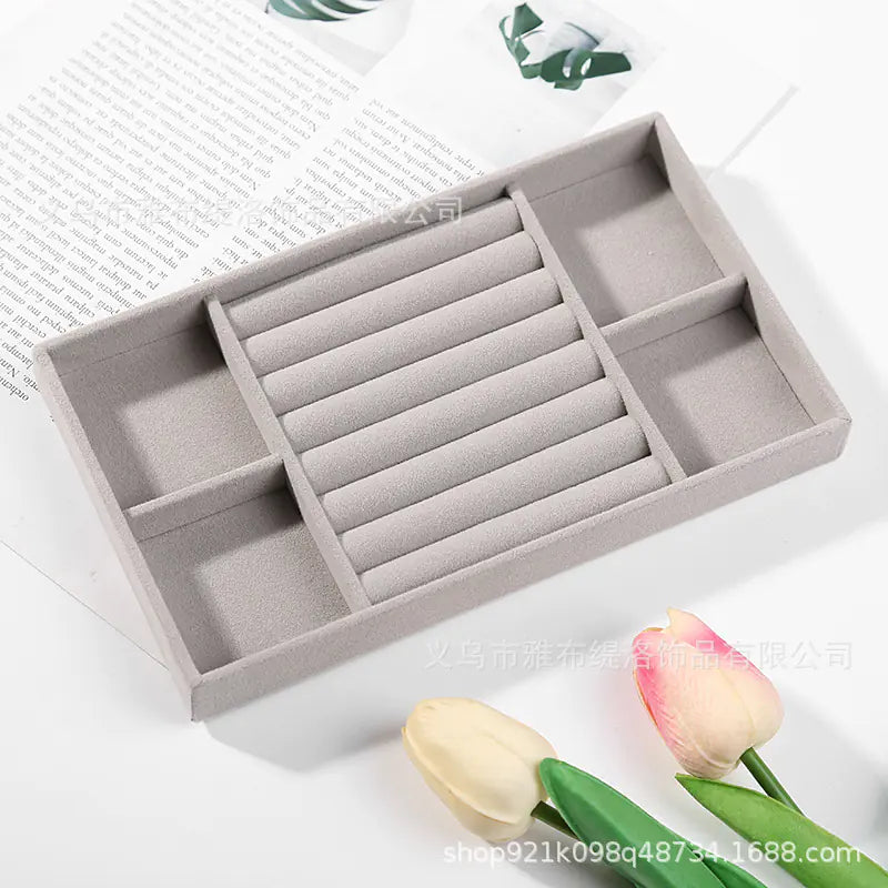 Velvet Jewelry Organizer Tray
