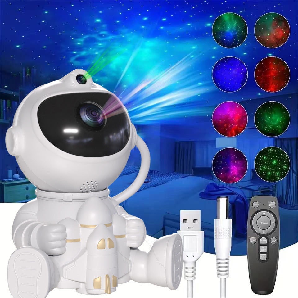 NNEDSZ Astronaut Galaxy Projector Night Light with Remote Control(space shuttle)-1