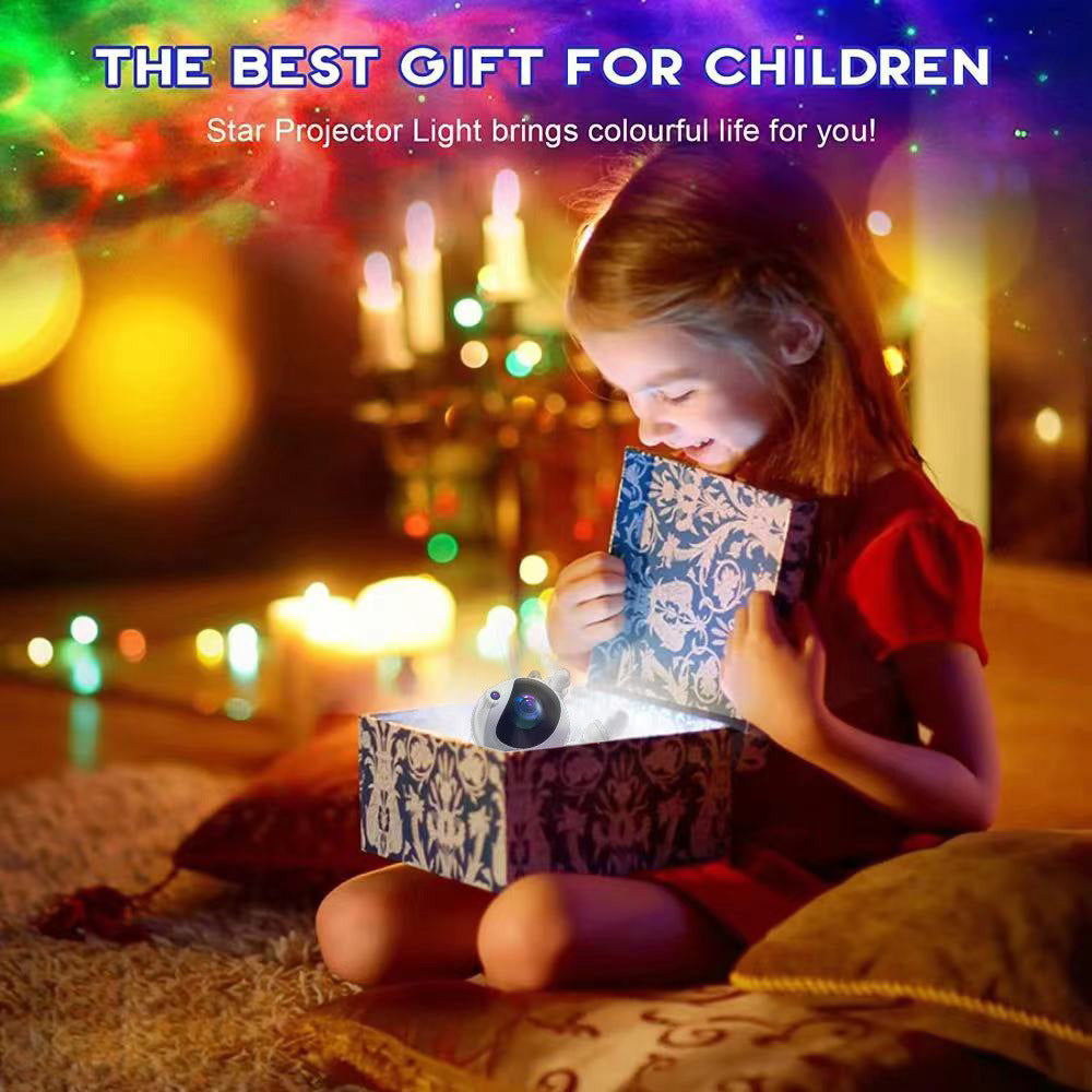 NNEDSZ Astronaut Galaxy Projector Night Light with Remote Control(Rocket)-2