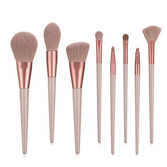 8-Piece Professional Cruelty-Free Makeup Brushes Set