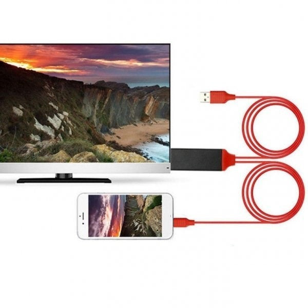 HDMI kábel iPhone képernyő tükrözéshez-4