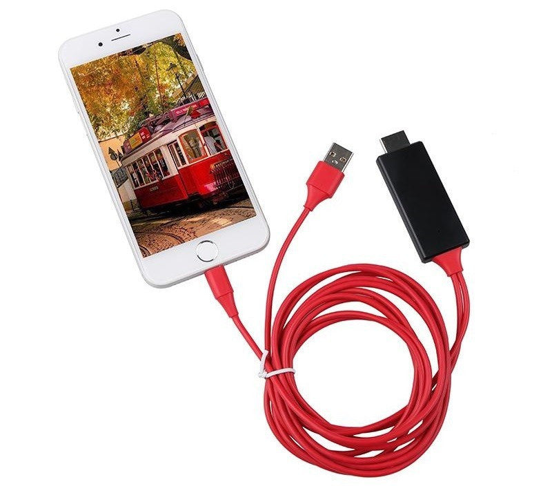 HDMI kábel iPhone képernyő tükrözéshez-5
