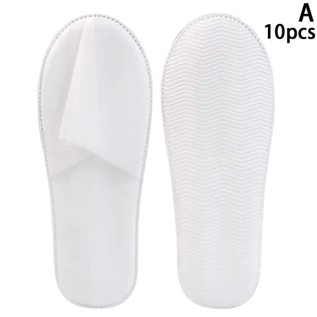 New Spa Slippers 12 Pairs Plush Disposable Indoor Wear