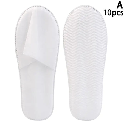 New Spa Slippers 12 Pairs Plush Disposable Indoor Wear