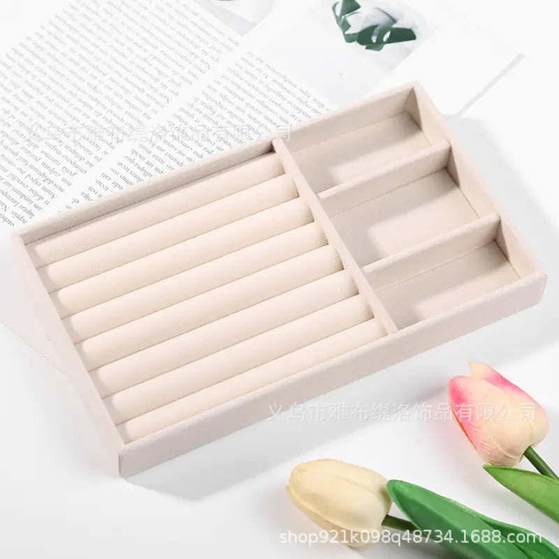 Velvet Jewelry Organizer Tray