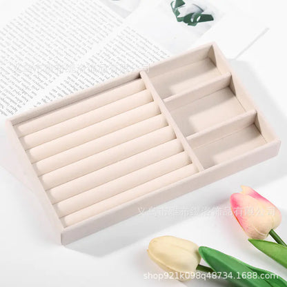 Velvet Jewelry Organizer Tray