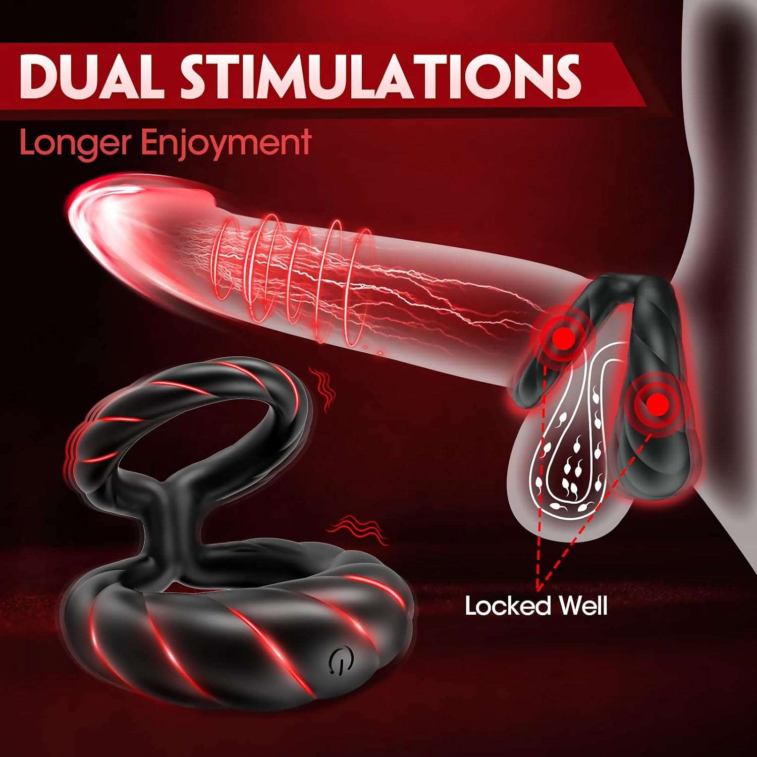 VibeCircle Dual Stimulation Penis Ring-1