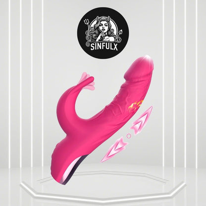 VibeFlutter Heating Rabbit Stimulation Dildo Clit Vibrator-0