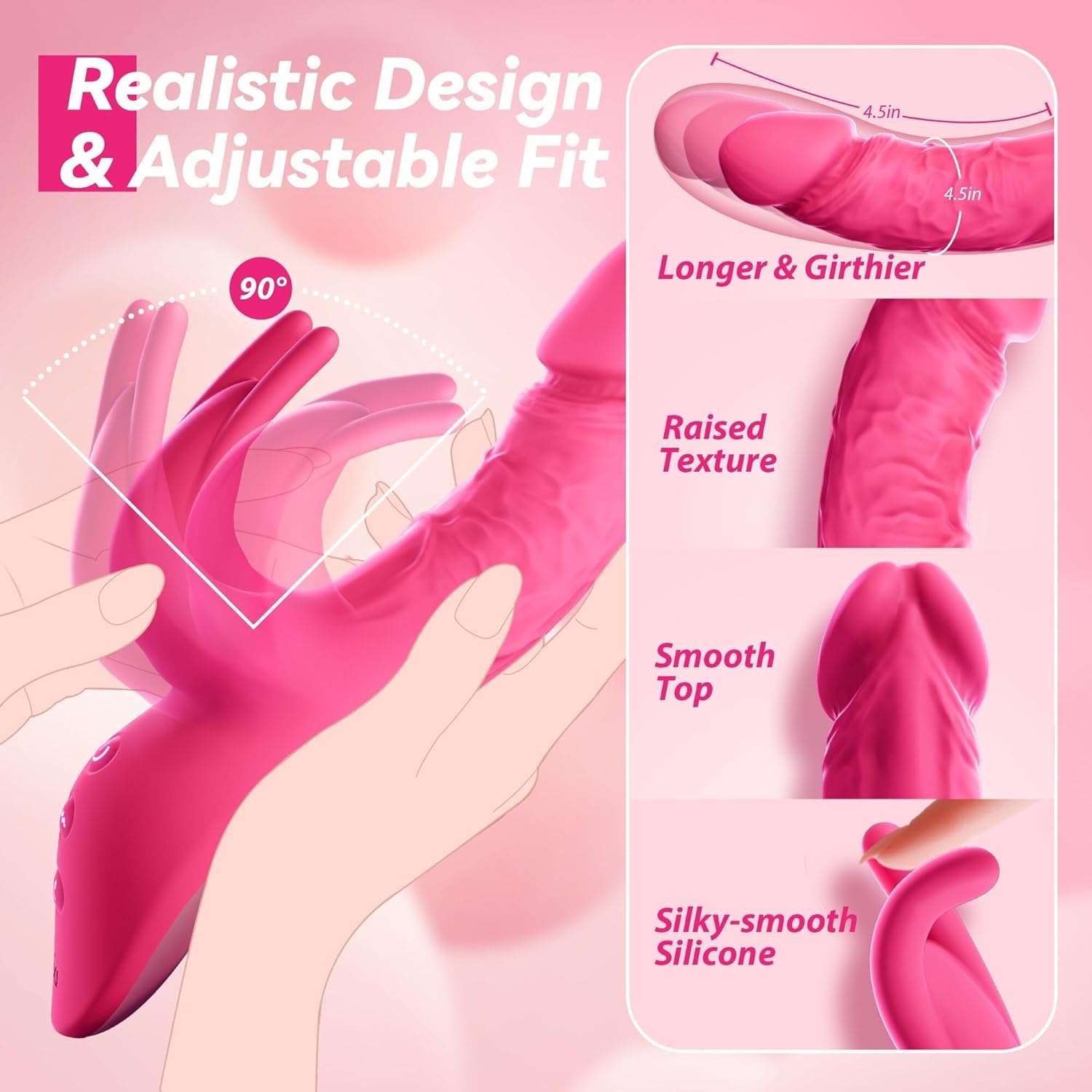 VibeFlutter Heating Rabbit Stimulation Dildo Clit Vibrator-2