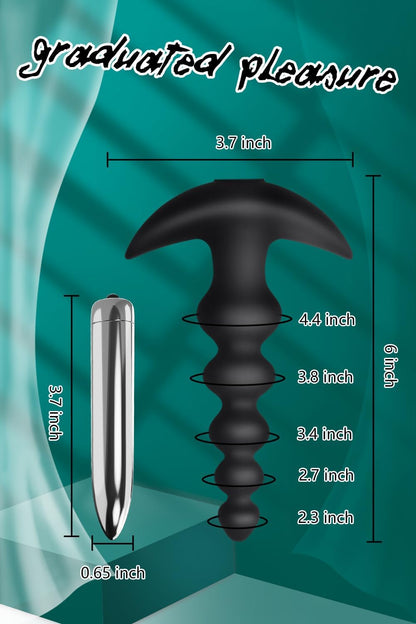 VibrantPath Bullet Vibrator Anal Beads Wand-4