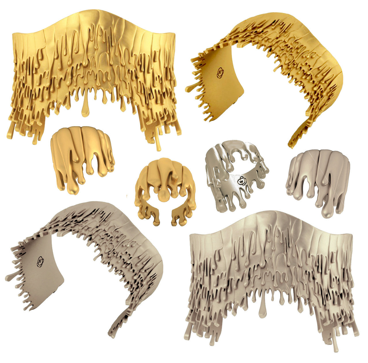 Antonio Wehrli Gravity Paint Drip Bracelet: Art into Jewelry-18K Gold-3