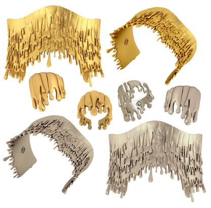 Antonio Wehrli Gravity Paint Drip Bracelet: Art into Jewelry-18K Gold-3