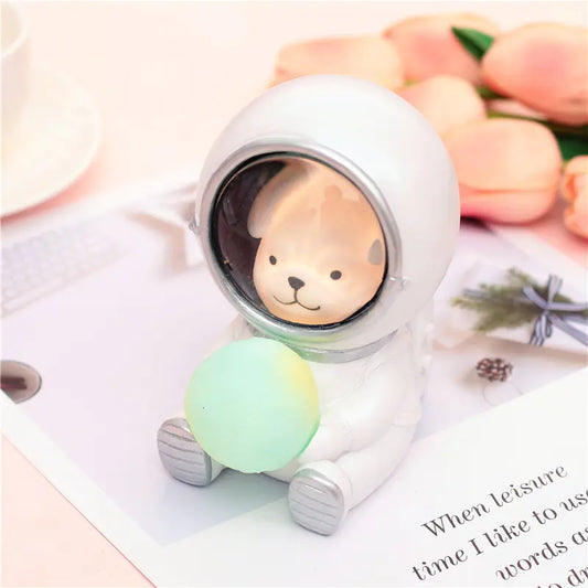 Creative Guardian Star Night Light with Resin Decor