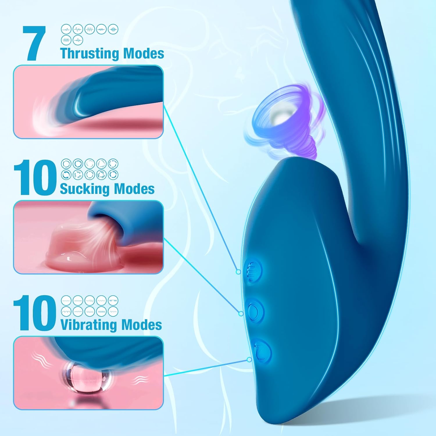 VoltVibe Clitoral Suction Dildo Vibrator-2
