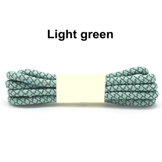 Reflective Round Sports Shoelaces with High Light