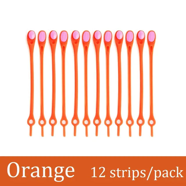 Elastic Silicone No-Tie Shoelaces for Kids and Adults