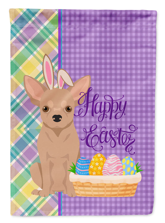 Cream Chihuahua Easter Garden Flag-0