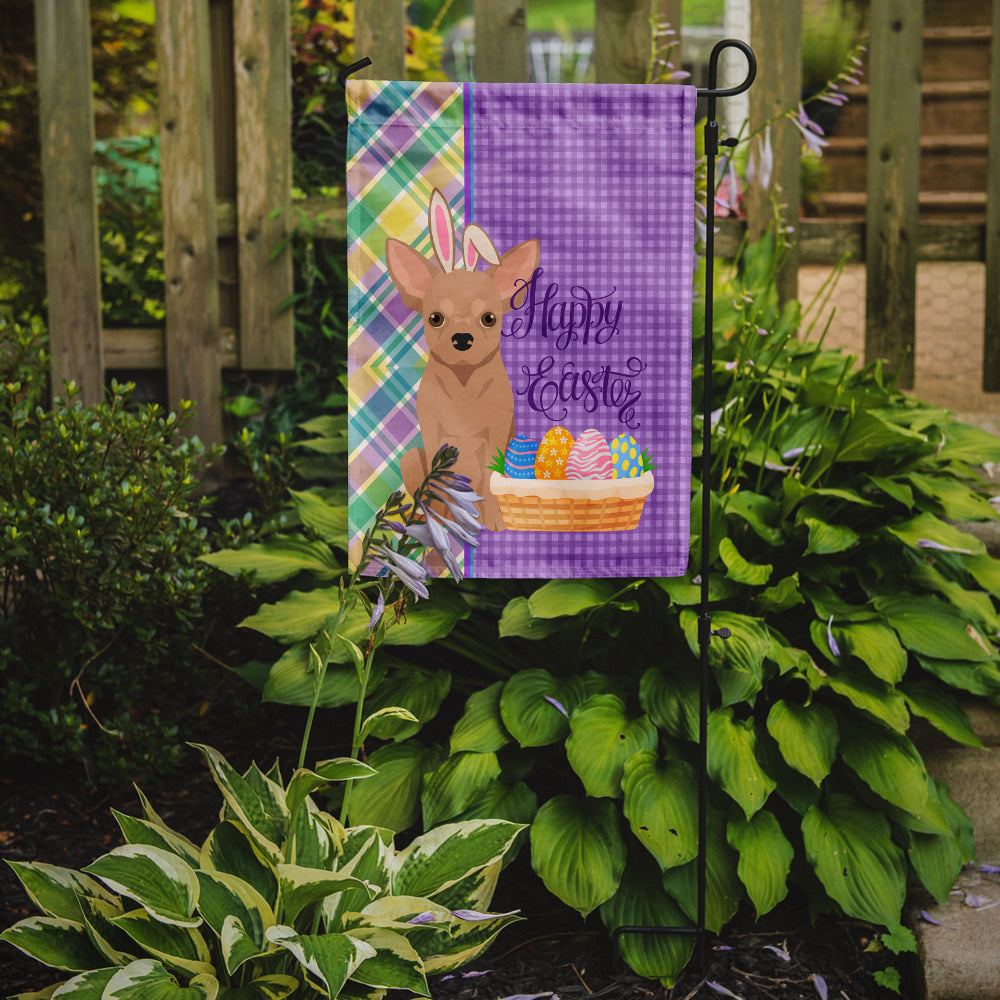 Cream Chihuahua Easter Garden Flag-1