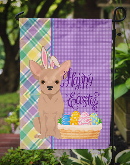 Cream Chihuahua Easter Garden Flag-2
