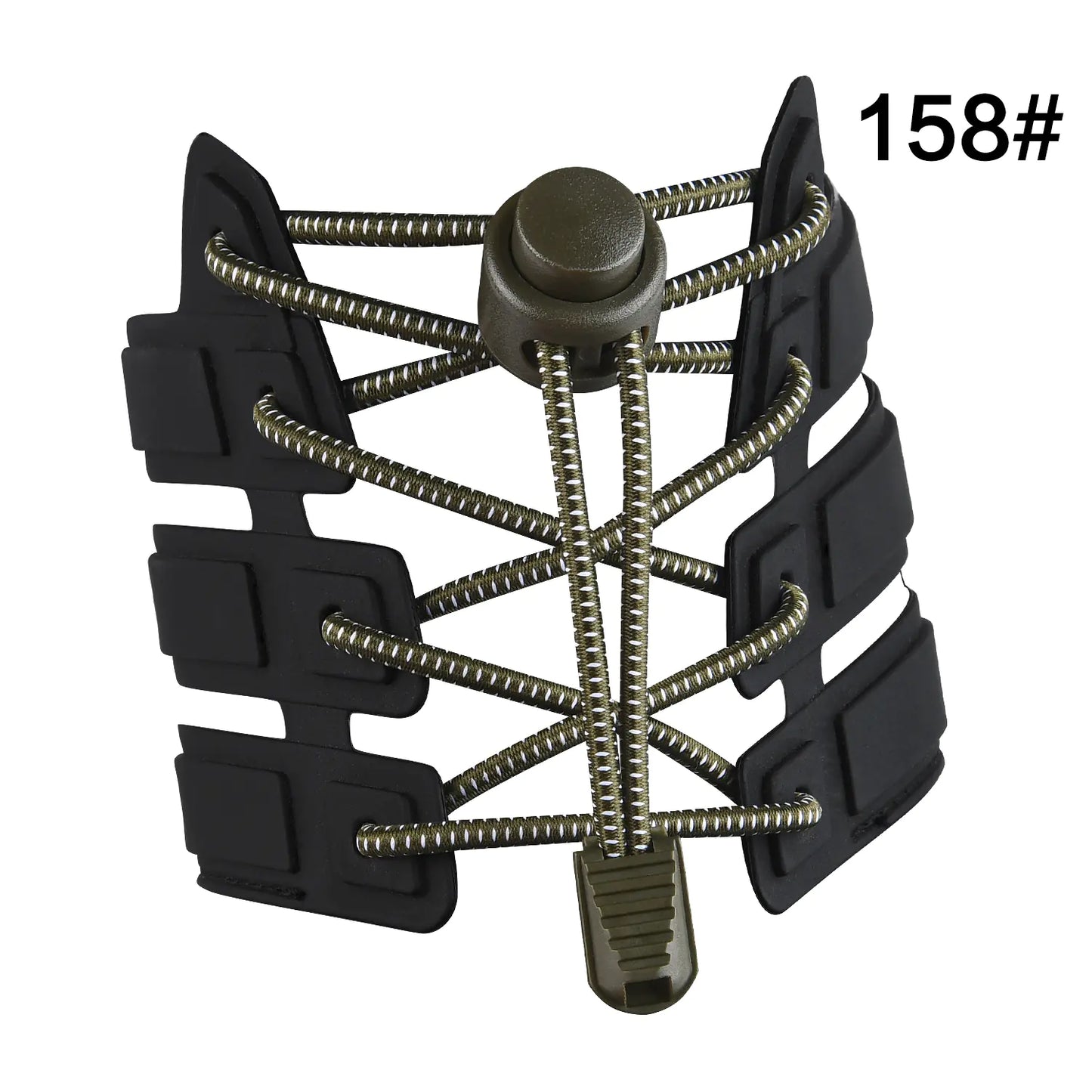 Kids No-Tie Shoelace Clips with Elastic Bands