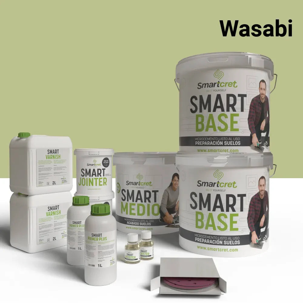 Kit de microcemento para suelos de cocina con azulejos de 16 m²-12