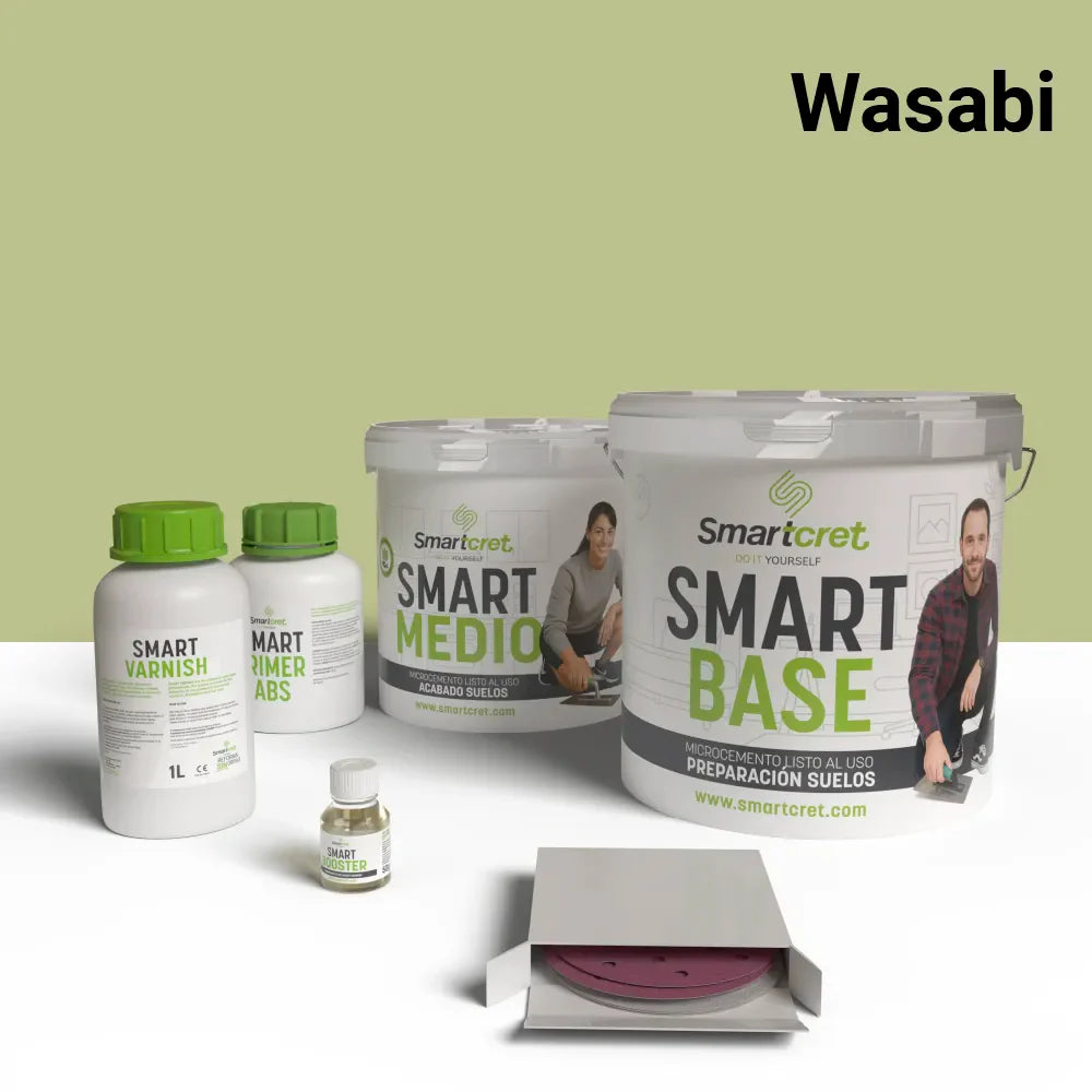 Kit microcemento para escaleras de obra de 4 m²-12