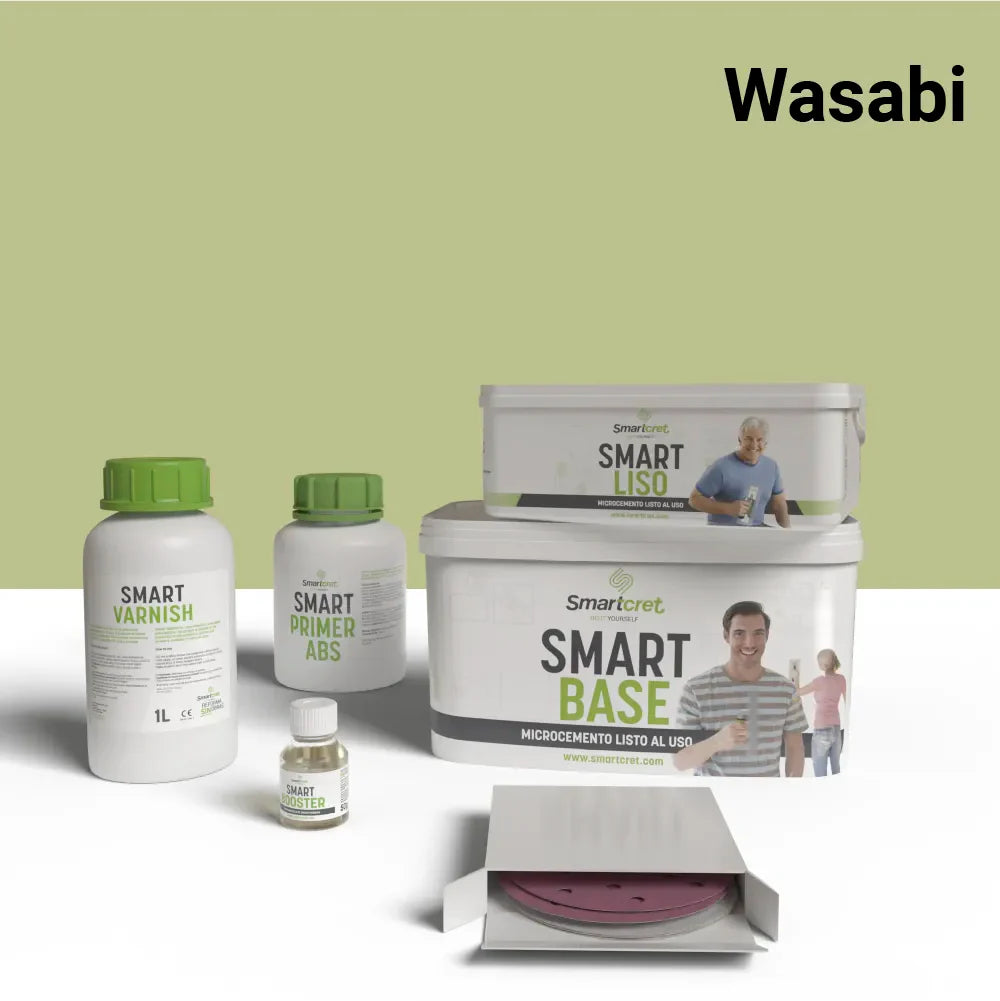 Kit microcemento de 4 m² para paredes de cocina con azulejos-12