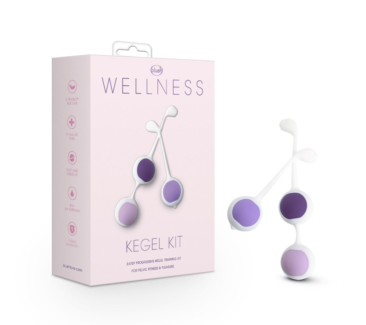 Blush Progressive UltraSilk Kegel Training Kit-0