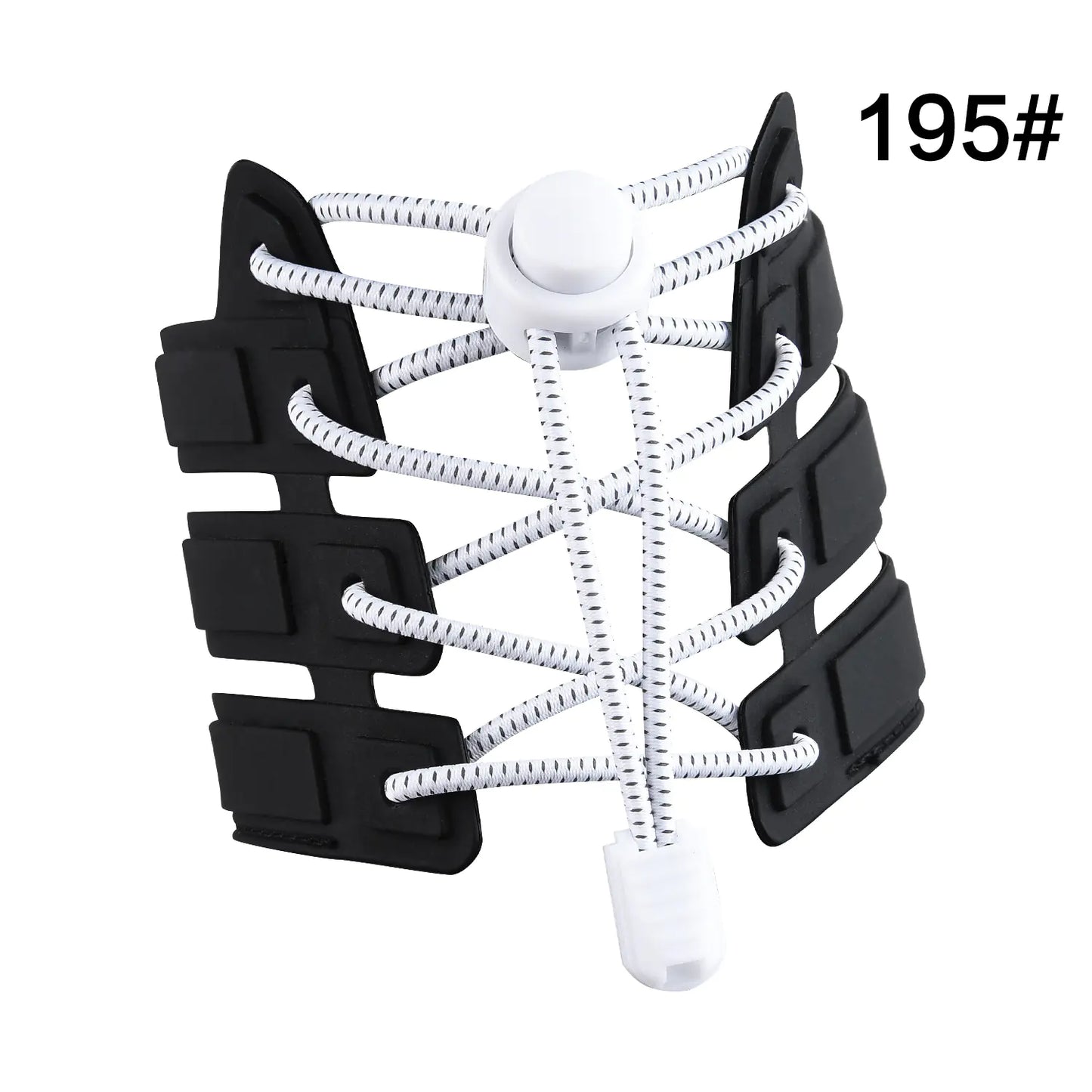 Kids No-Tie Shoelace Clips with Elastic Bands